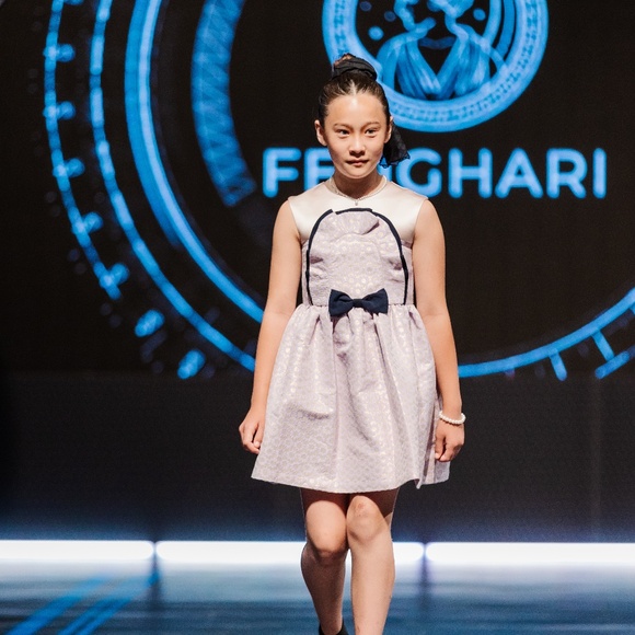 GIRLS JACQUARD DRESS - Picture 4 of 6